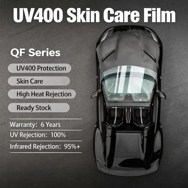 UV400 High Heat Rejection Skin Care Car Window Tint QF Model Solar UV Block Film Factory Wholesale Ready Stock