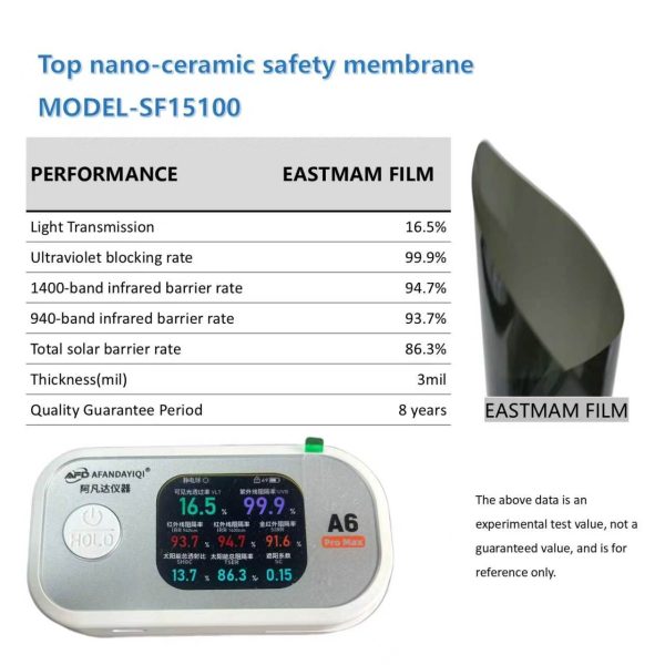 EASTMAM Top Nano-Ceramic Safety Membrane | Factory Wholesale Car Window Film