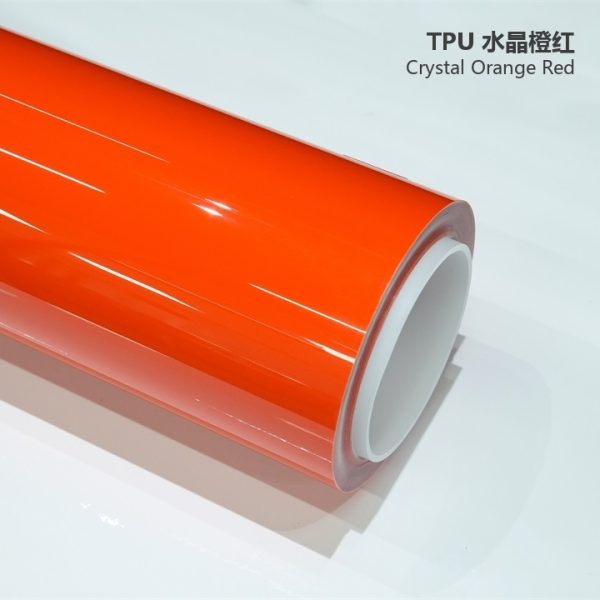 Gloss Ferrari Red TPU Car Vinyl Film | Glossy Sporty Color Change Paint Protection