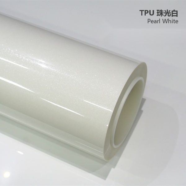 Gloss Crystal White TPU Car Vinyl Film | Self-Healing Color Change Car Wrap