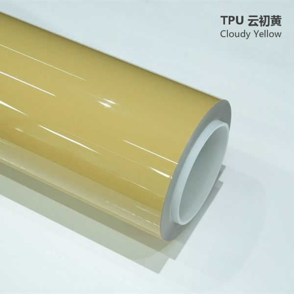 385f5fd684754bb3a14501116cecc671.jpg Gloss Signal Yellow TPU Car Vinyl Film | Vibrant High-Visibility Yellow Wrap