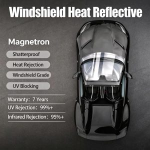 Ultra High VLT Magnetron Heat Reflective Film, Heat Insulation Shatterproof Windshield Tint, UV Block Solar Heat Rejection Car Window Film Wholesale