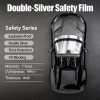 Factory‑direct Wholesale Magnetron Sputtered Metal Film, Thick Sun‑Protection Explosion‑Proof Safety Film, Double‑Silver Metal Heat‑Insulating Car Window Tint