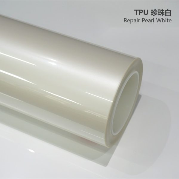 Gloss Crystal White TPU Car Vinyl Film | Self-Healing Color Change Car Wrap