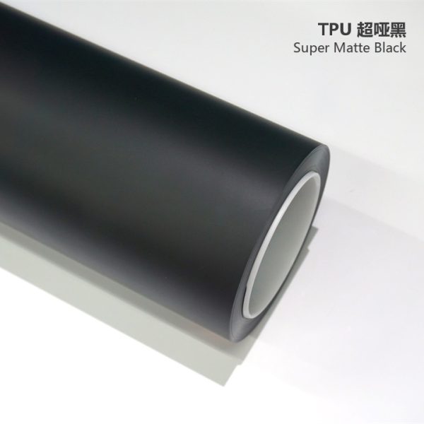 Super Matte Black TPU Car Vinyl Film | Scratch-Resistant Full Vehicle Wrap
