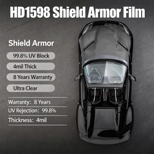 Ultra High Transparency Magnetron Shielding Car Window Film HD1598, 4mil Eastman Solar Tint, 99.8% UV Block, 8 Years Warranty Wholesale
