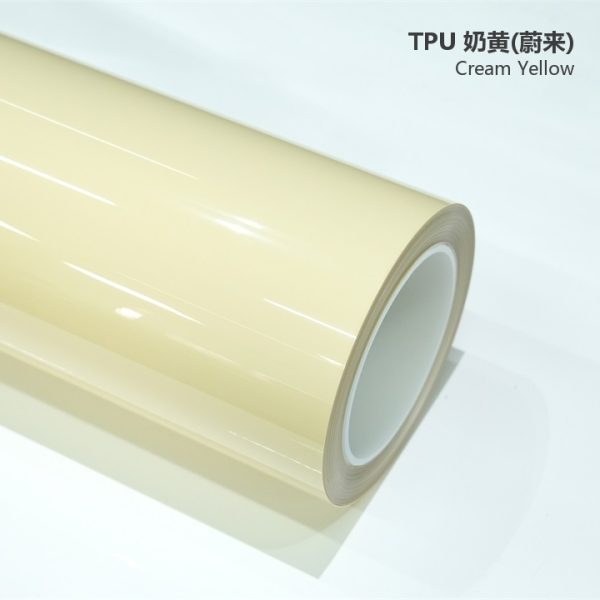 7291f7ed802b422b99dabeb8194c9c4f.jpg Gloss Signal Yellow TPU Car Vinyl Film | Vibrant High-Visibility Yellow Wrap