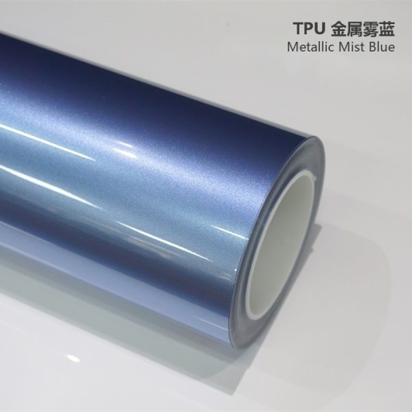 80b5f8a20c2b4ea6b1c8d77e3666e6f7.jpg Gloss Miami Blue TPU Car Vinyl Film | Bright Sport Blue Self-Healing Car Wrap
