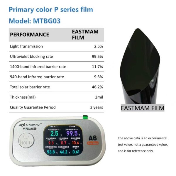 Original Color P‑Series Automotive Window Tint Film | Factory Wholesale Car Solar Window Film