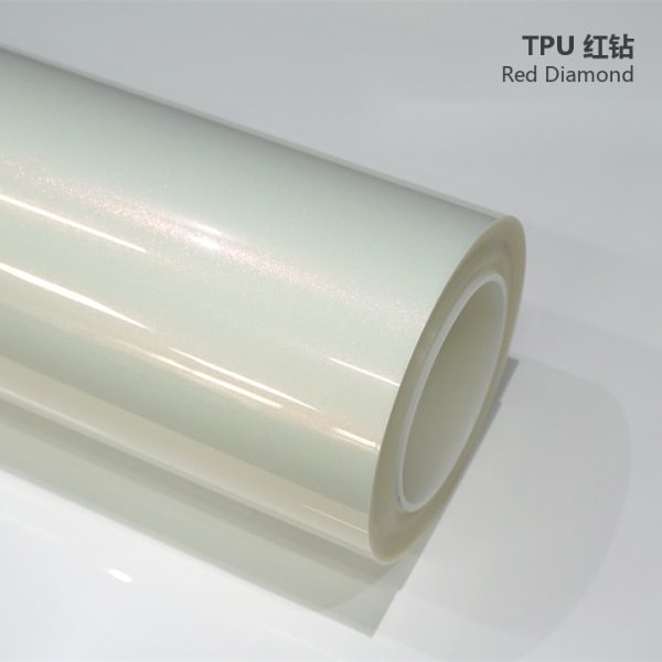 Gloss Ferrari Red TPU Car Vinyl Film | Glossy Sporty Color Change Paint Protection