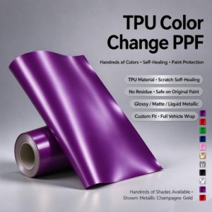 Gloss Beetroot Purple TPU Car Vinyl Film | Vibrant Purple Sporty Color Wrap