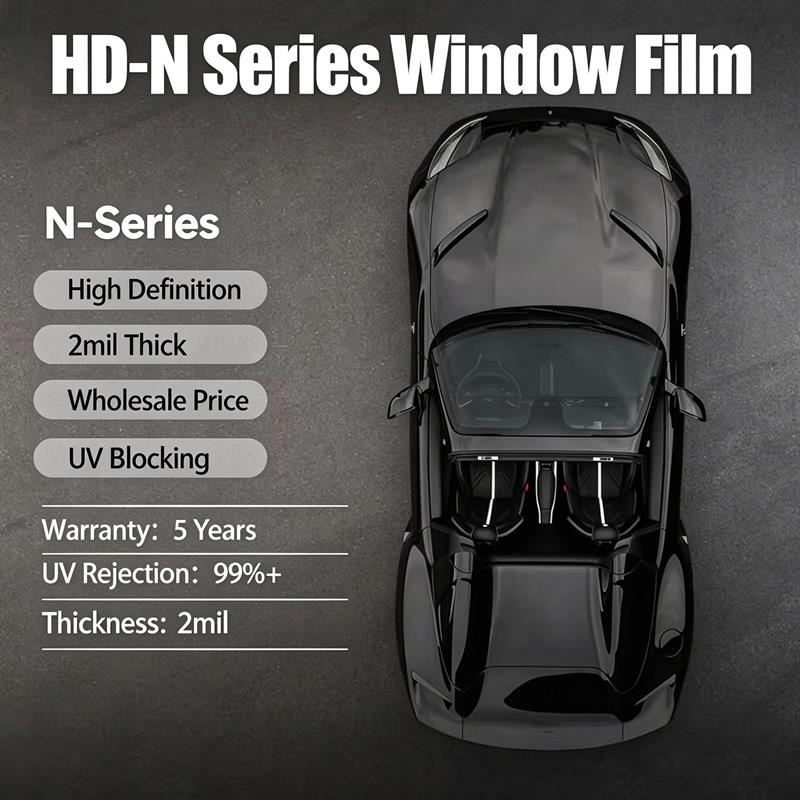 HD‑N Series Car Window Tint Film 2Mil | Wholesale Automotive Solar Tint Film