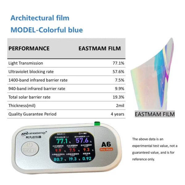 Reflective & Decorative Architectural Window Film 2Mil | Solar Heat Control Building Glass Tint Multi‑Colors Wholesale