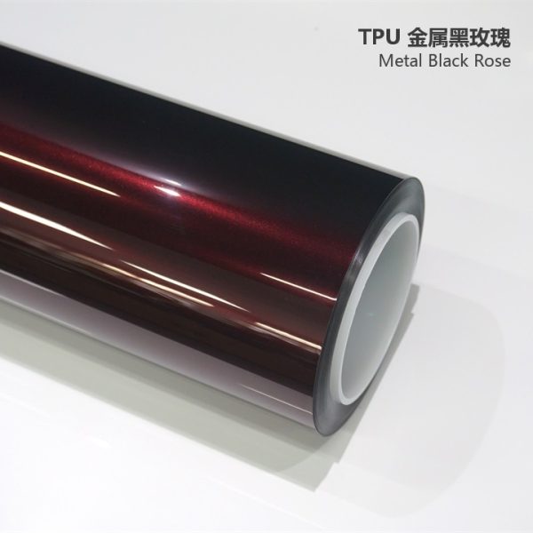 Metallic Champagne Gold TPU Car Vinyl Film | Luxury Satin Gold Auto Wrap