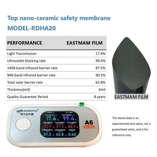 EASTMAM Top Nano-Ceramic Safety Membrane | Factory Wholesale Car Window Film