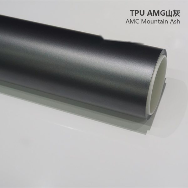Matte AMG Mountain Gray TPU Car Vinyl Film | Satin Dark Gray Luxury Car Wrap