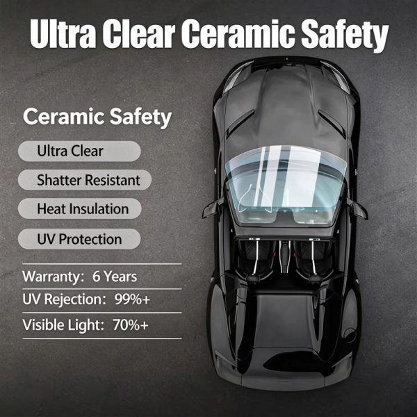 f5e19289831c4bdc9c3b33c349d85e29.jpg Ultra Clear Ceramic Safety Car Window Film, Heat Insulation UV Protection Privacy Solar Tint Full Car Kit