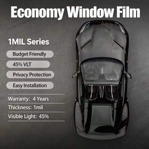 1mil Single-Layer Series Car Window Tint Film | Multi-VLT Shades, 4 Years Warranty, Wholesale