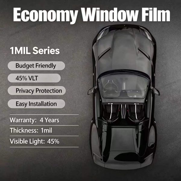 fc0db568f54c4e5584b17df6bcbba254.jpg 1mil Single-Layer Series Car Window Tint Film | Multi-VLT Shades, 4 Years Warranty, Wholesale